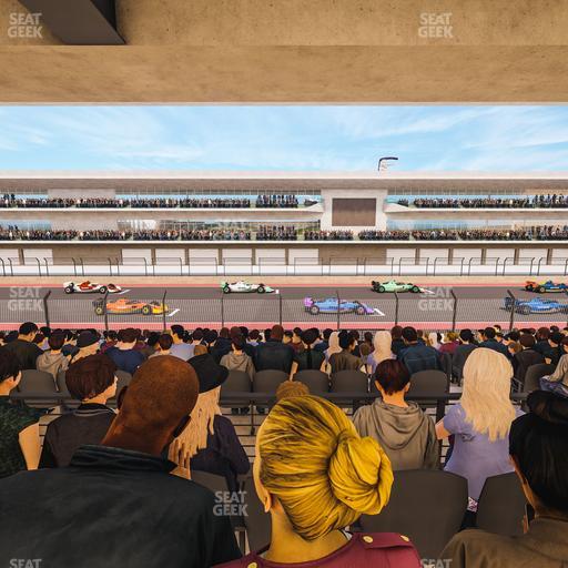 Circuit of The Americas - Section Main Grandstand Mezzanine 16 B Seat View