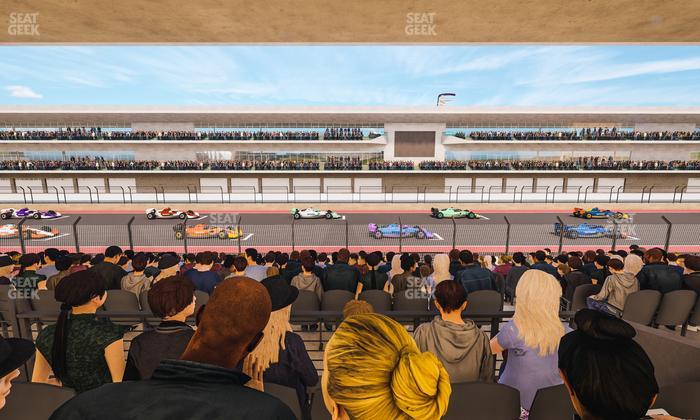 Circuit of The Americas - Section Main Grandstand Mezzanine 16 B Seat View