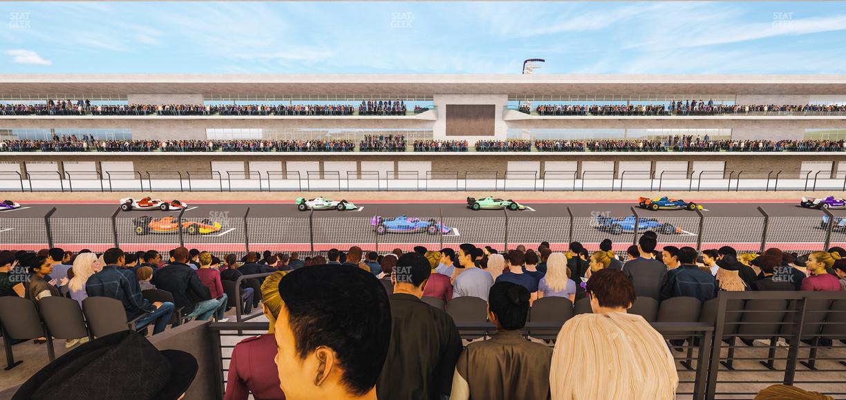 Circuit of The Americas - Section Main Grandstand Mezzanine 17 A Seat View