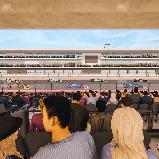 Circuit of The Americas - Section Main Grandstand Mezzanine 17 A Seat View