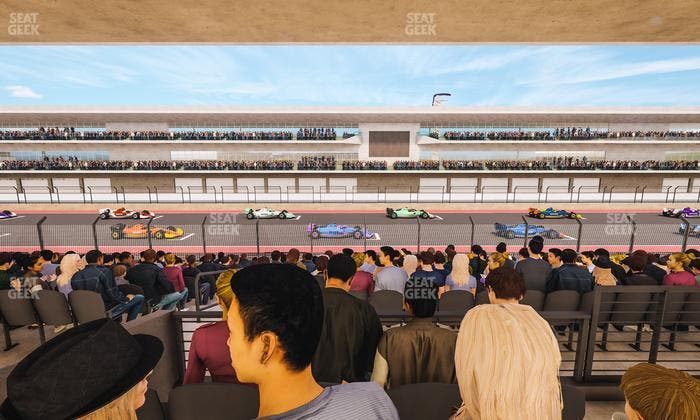 Circuit of The Americas - Section Main Grandstand Mezzanine 17 A Seat View