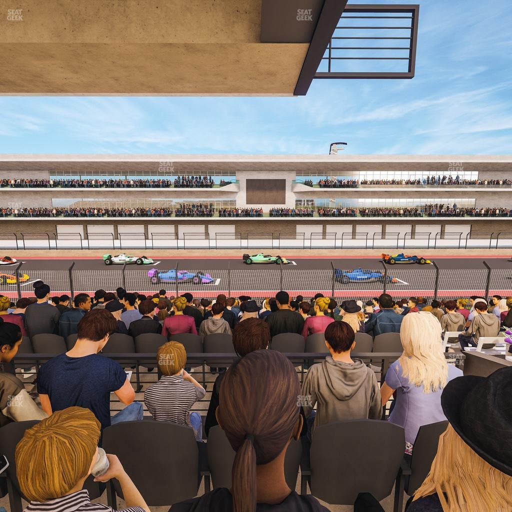 Circuit of The Americas - Section Main Grandstand Mezzanine 17 B Seat View