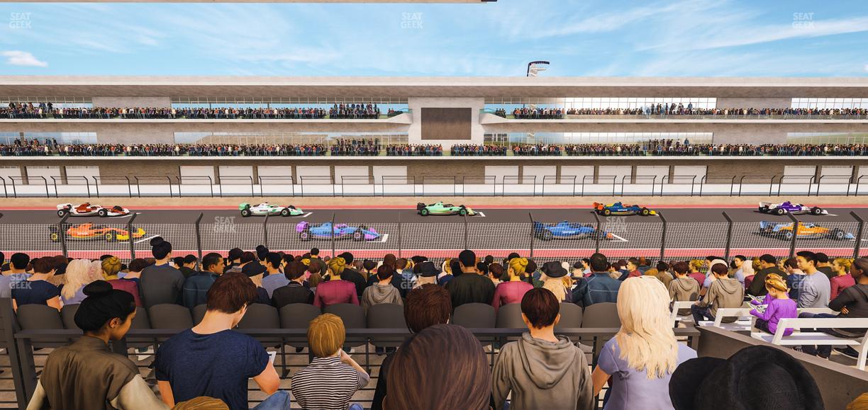 Circuit of The Americas - Section Main Grandstand Mezzanine 17 B Seat View