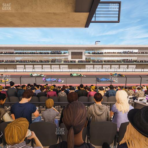 Circuit of The Americas - Section Main Grandstand Mezzanine 17 B Seat View