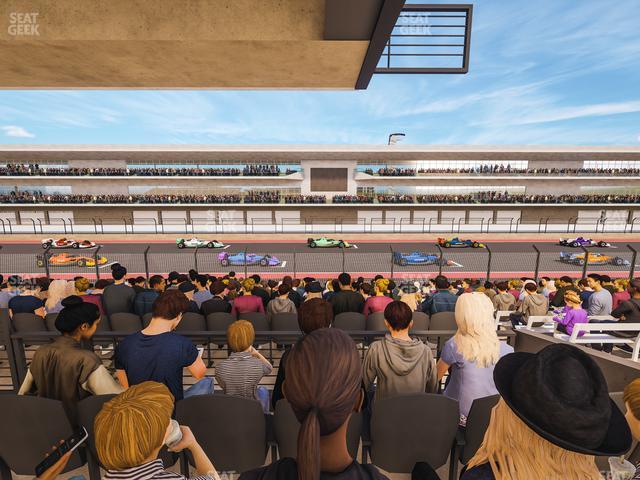 Circuit of The Americas - Section Main Grandstand Mezzanine 17 B Seat View