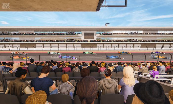 Circuit of The Americas - Section Main Grandstand Mezzanine 17 B Seat View
