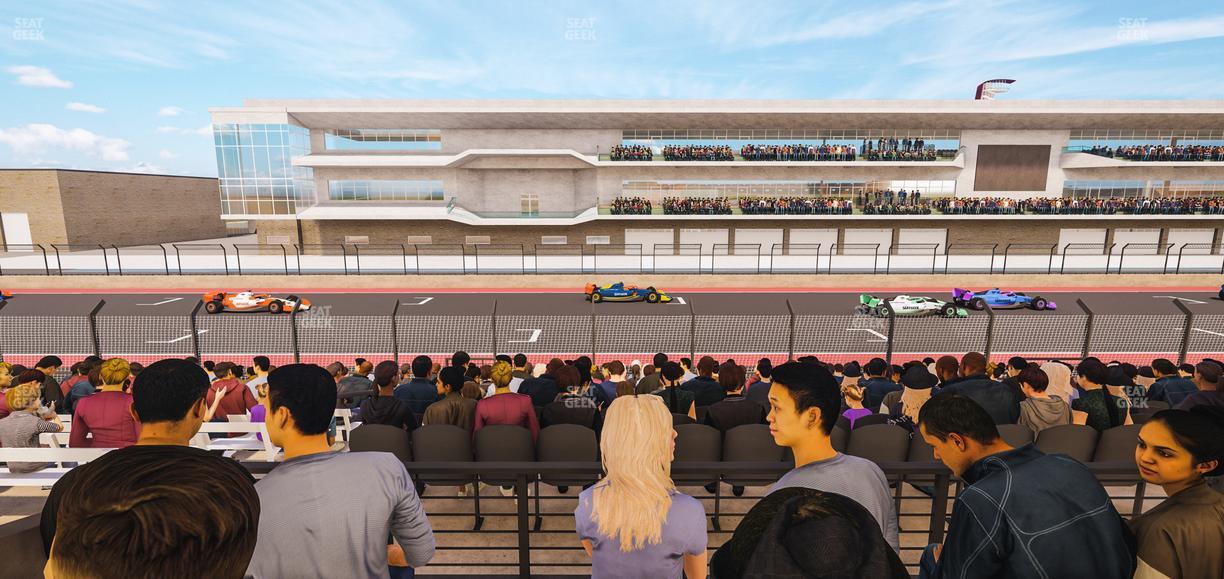 Circuit of The Americas - Section Main Grandstand Mezzanine 4 A Seat View