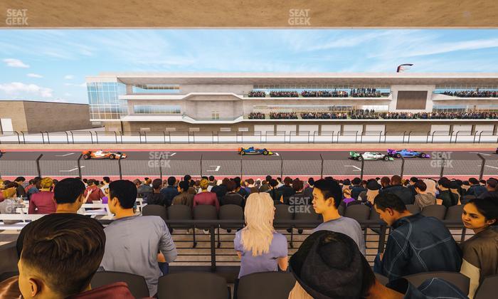 Circuit of The Americas - Section Main Grandstand Mezzanine 4 A Seat View