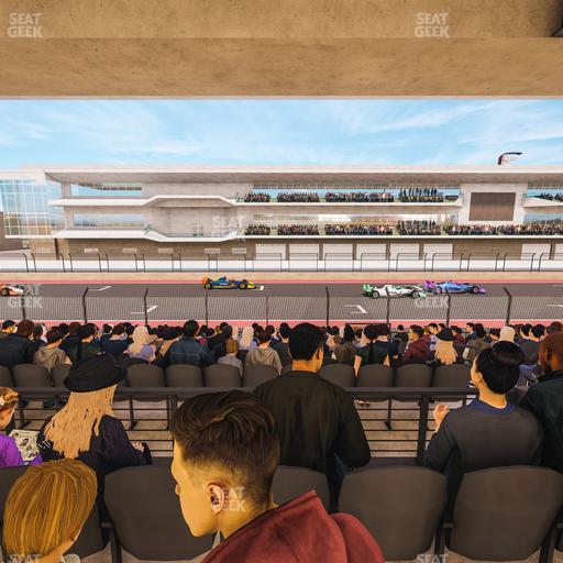 Circuit of The Americas - Section Main Grandstand Mezzanine 4 B Seat View