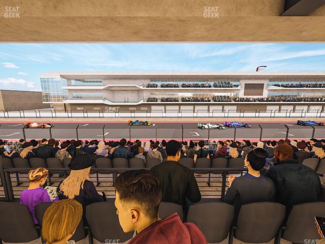 Circuit of The Americas - Section Main Grandstand Mezzanine 4 B Seat View