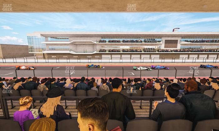 Circuit of The Americas - Section Main Grandstand Mezzanine 4 B Seat View