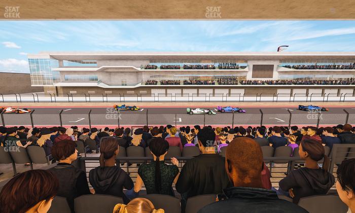 Circuit of The Americas - Section Main Grandstand Mezzanine 5 A Seat View