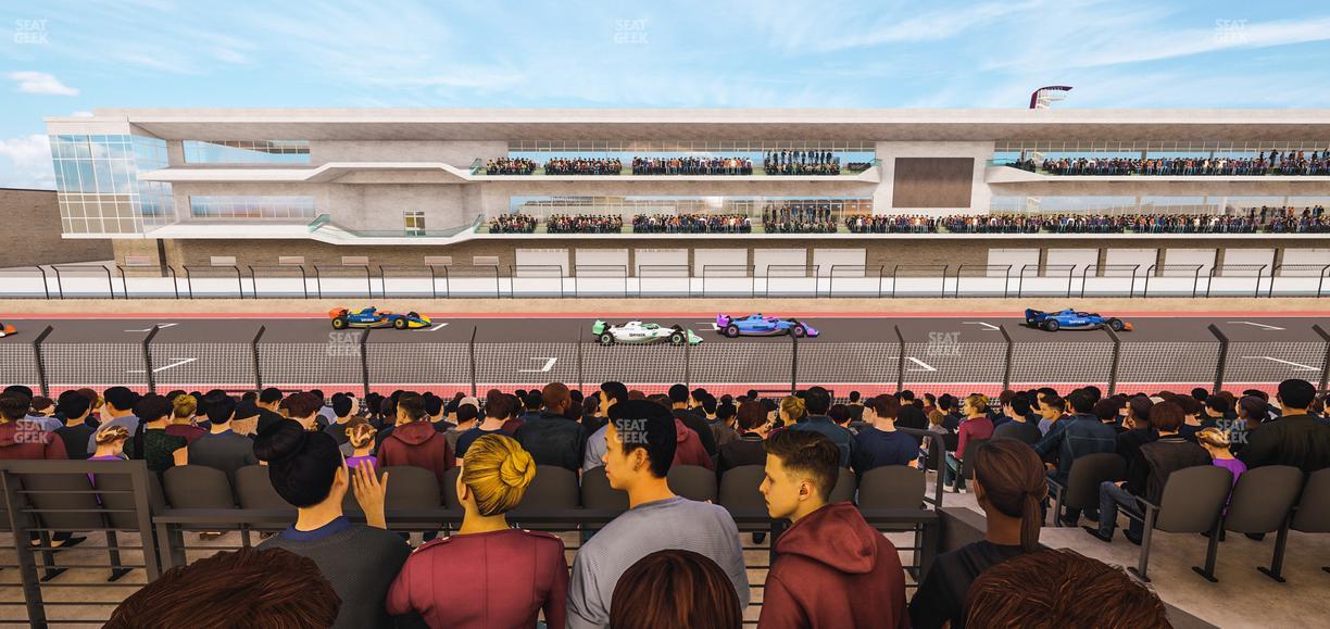 Circuit of The Americas - Section Main Grandstand Mezzanine 5 B Seat View