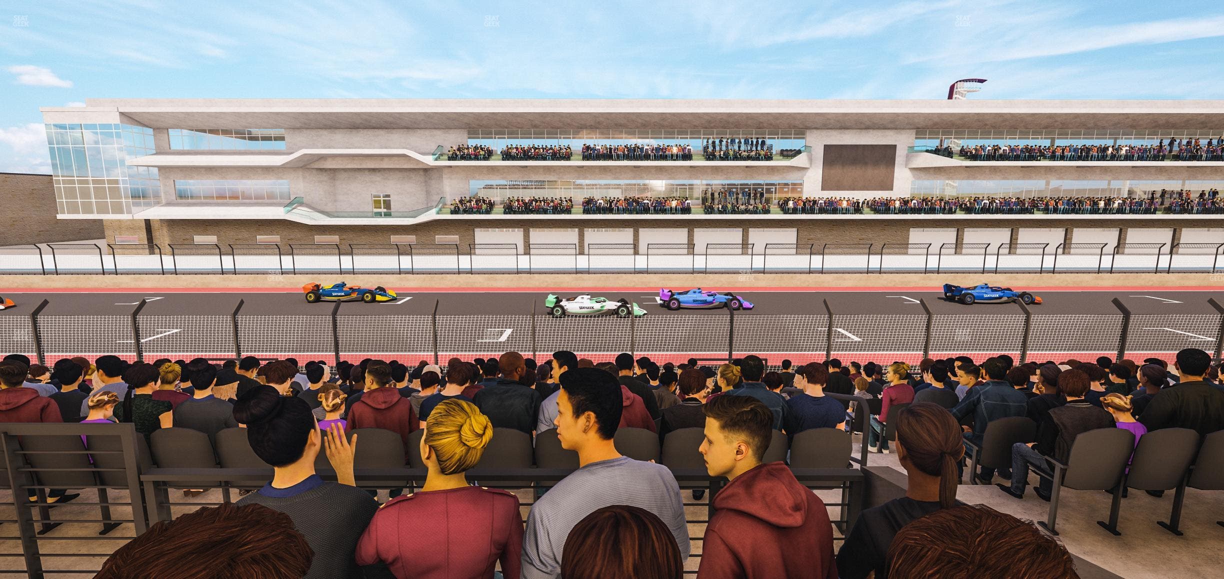 Circuit of The Americas - Section Main Grandstand Mezzanine 5 B Seat View