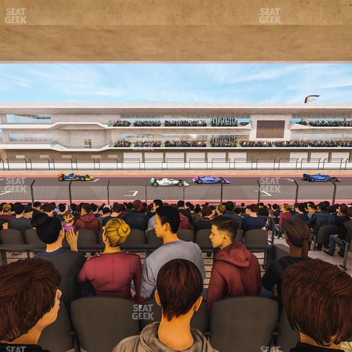 Circuit of The Americas - Section Main Grandstand Mezzanine 5 B Seat View