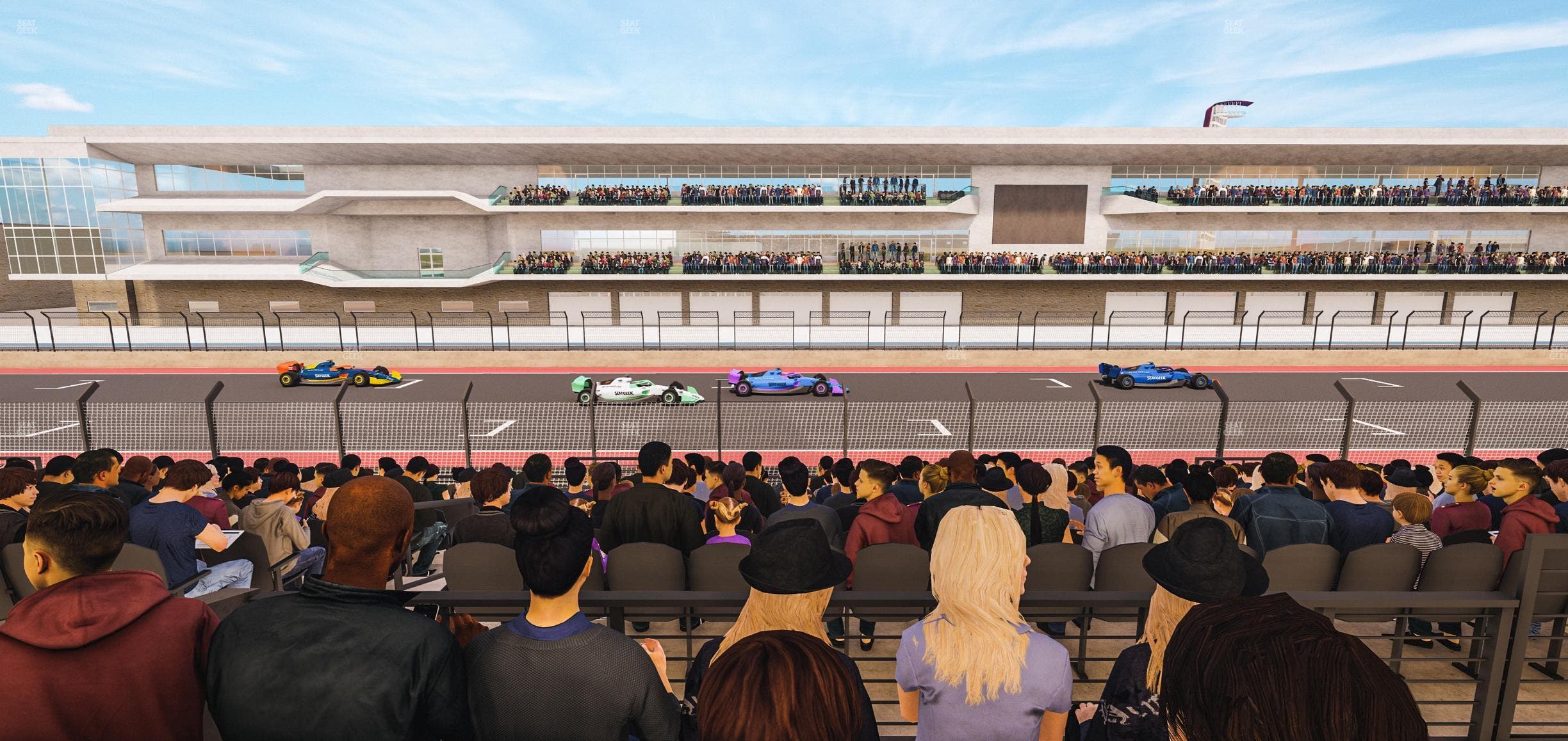 Circuit of The Americas - Section Main Grandstand Mezzanine 6 A Seat View