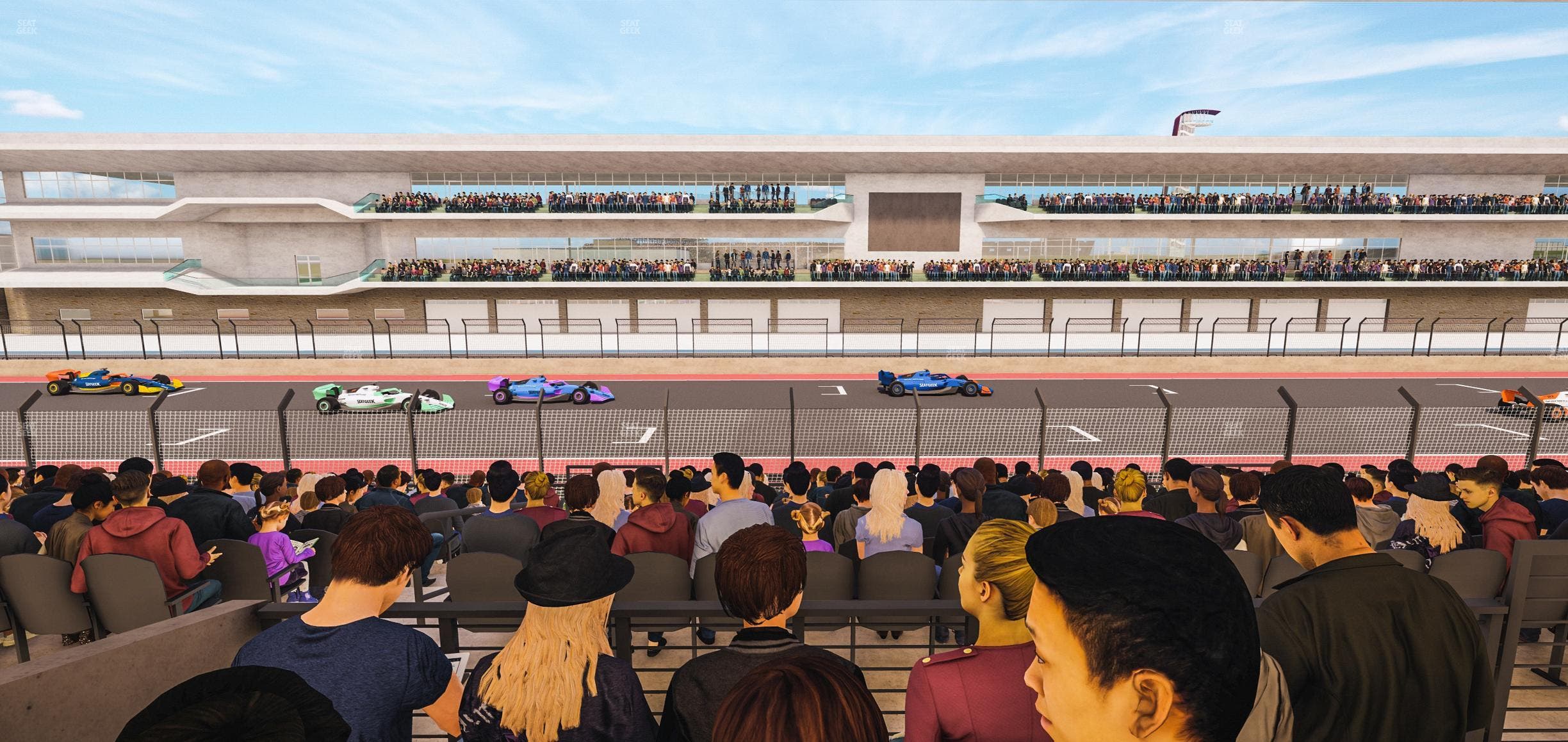 Circuit of The Americas - Section Main Grandstand Mezzanine 7 A Seat View