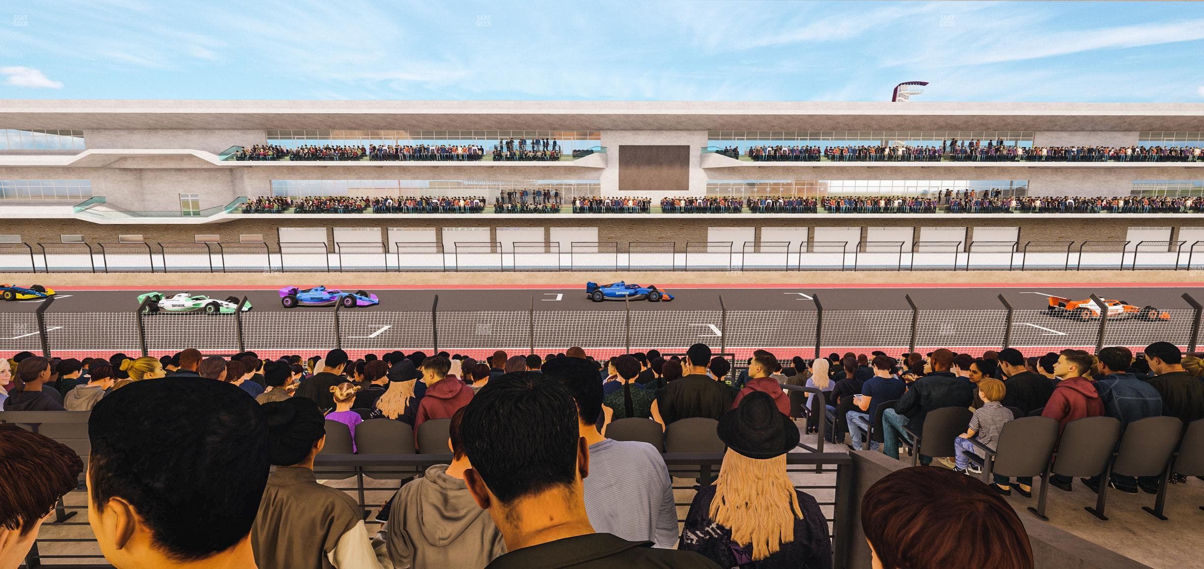 Circuit of The Americas - Section Main Grandstand Mezzanine 7 B Seat View