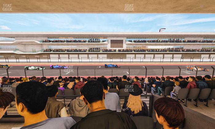 Circuit of The Americas - Section Main Grandstand Mezzanine 7 B Seat View