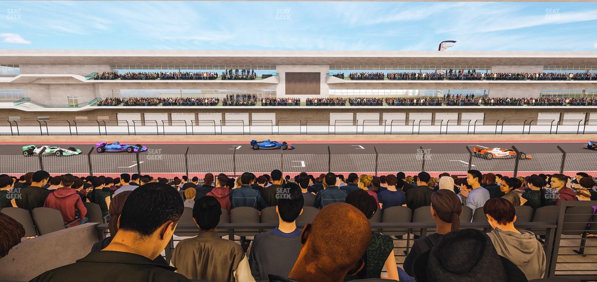Circuit of The Americas - Section Main Grandstand Mezzanine 8 A Seat View