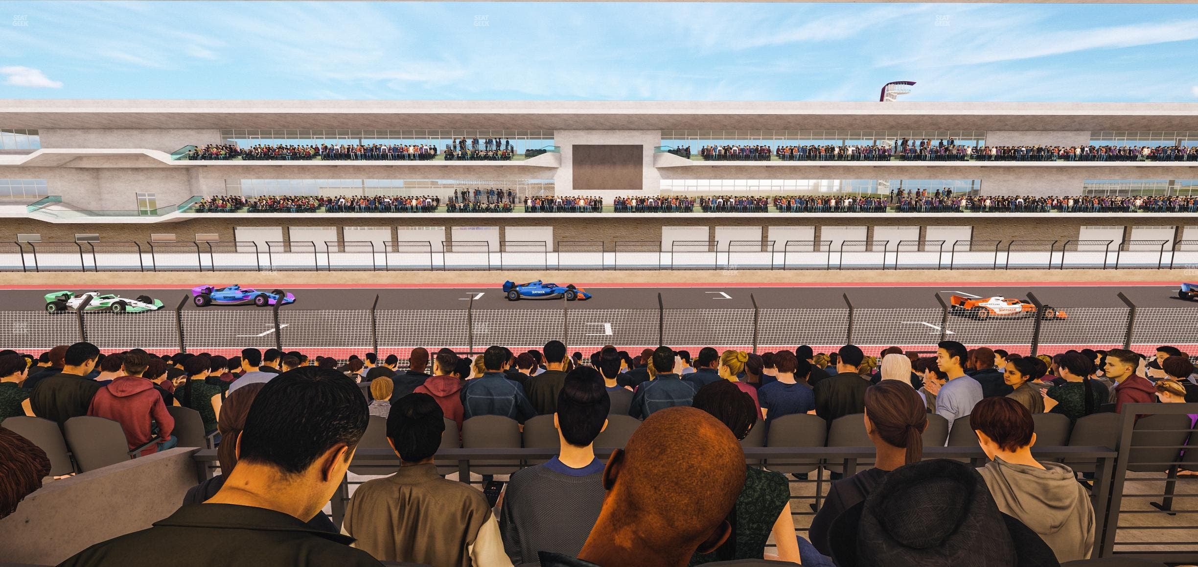 Circuit of The Americas - Section Main Grandstand Mezzanine 8 A Seat View