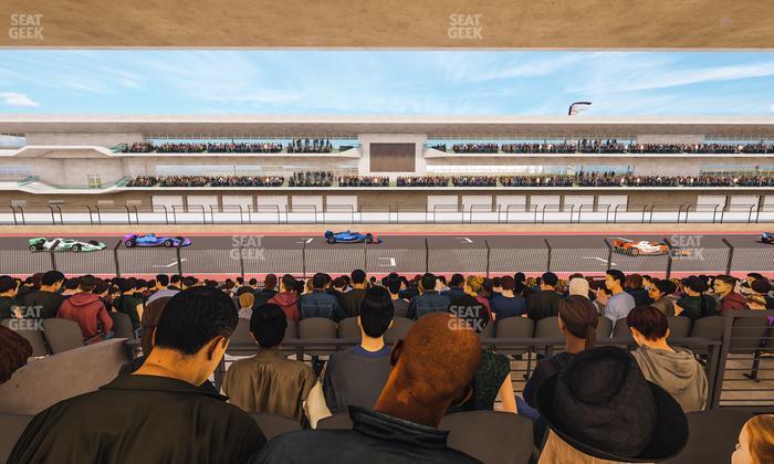 Circuit of The Americas - Section Main Grandstand Mezzanine 8 A Seat View