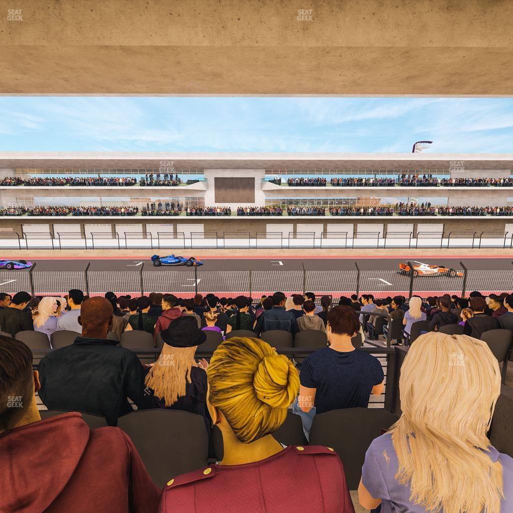 Circuit of The Americas - Section Main Grandstand Mezzanine 8 B Seat View