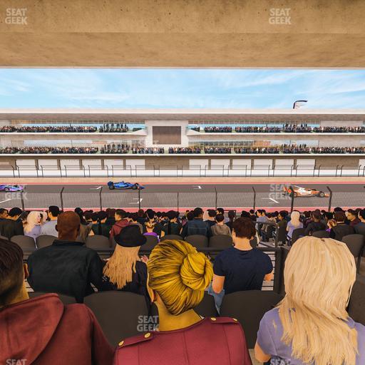 Circuit of The Americas - Section Main Grandstand Mezzanine 8 B Seat View