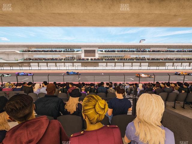 Circuit of The Americas - Section Main Grandstand Mezzanine 8 B Seat View