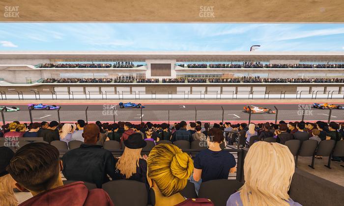 Circuit of The Americas - Section Main Grandstand Mezzanine 8 B Seat View