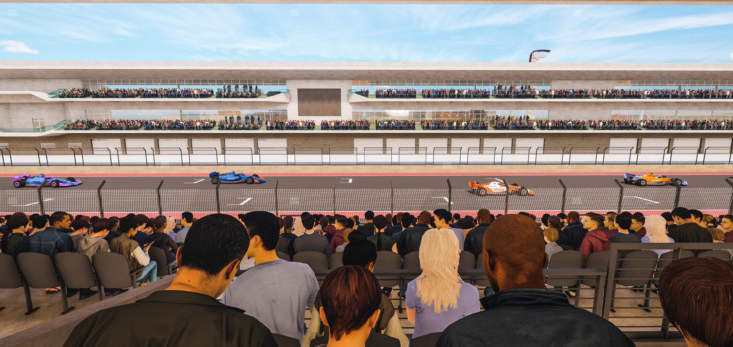 Circuit of The Americas - Section Main Grandstand Mezzanine 9 A Seat View