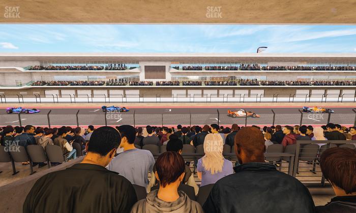 Circuit of The Americas - Section Main Grandstand Mezzanine 9 A Seat View