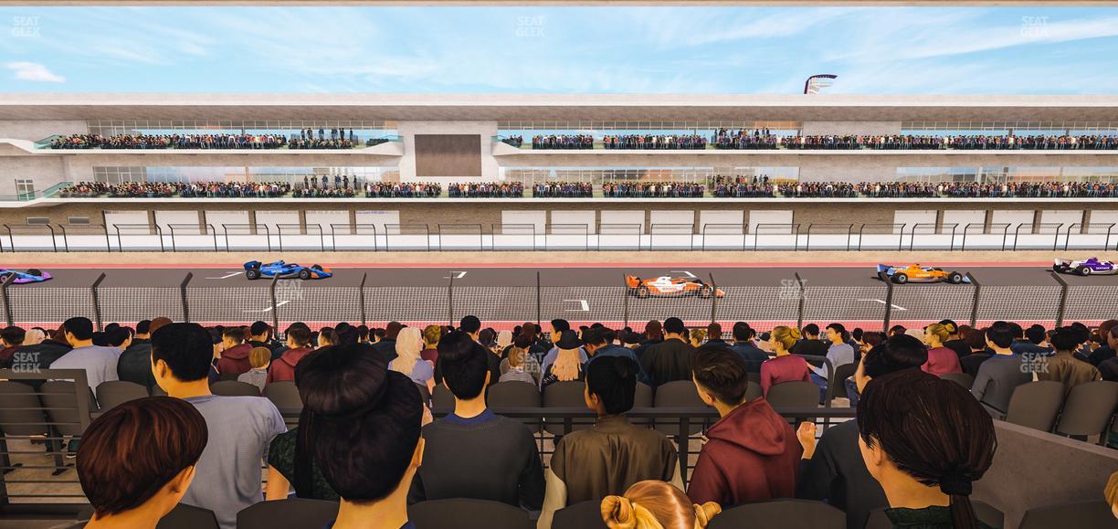 Circuit of The Americas - Section Main Grandstand Mezzanine 9 B Seat View