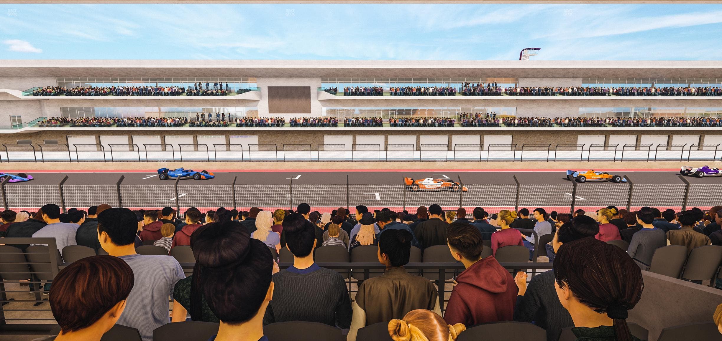 Circuit of The Americas - Section Main Grandstand Mezzanine 9 B Seat View