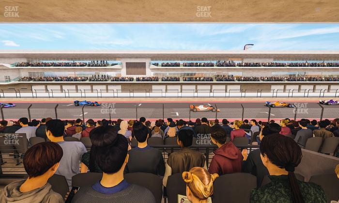 Circuit of The Americas - Section Main Grandstand Mezzanine 9 B Seat View