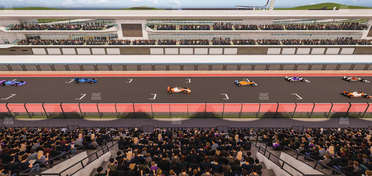 Circuit of The Americas - Section Main Grandstand Suite Seat View