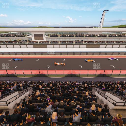 Circuit of The Americas - Section Main Grandstand Suite Seat View