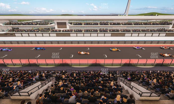 Circuit of The Americas - Section Main Grandstand Suite Seat View