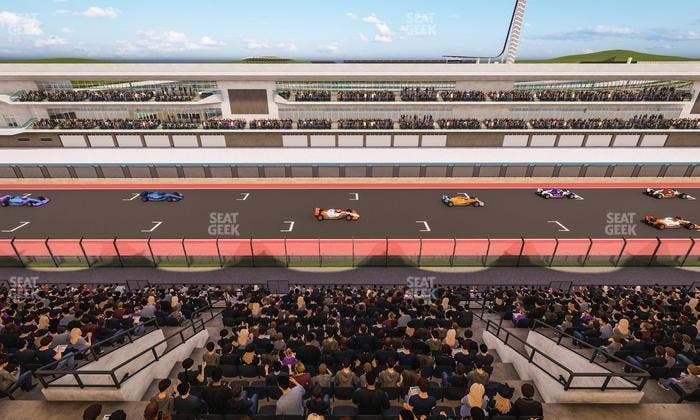 Circuit of The Americas - Section Main Grandstand Suite Seat View