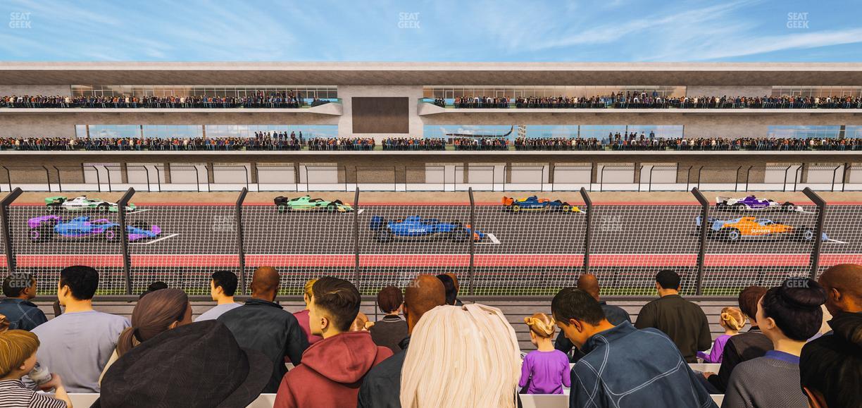 Circuit of The Americas - Section Main Grandstand Trackside East 118 Seat View