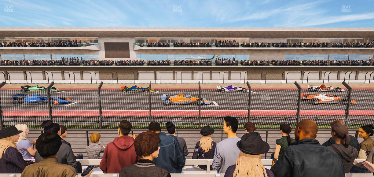 Circuit of The Americas - Section Main Grandstand Trackside East 119 Seat View