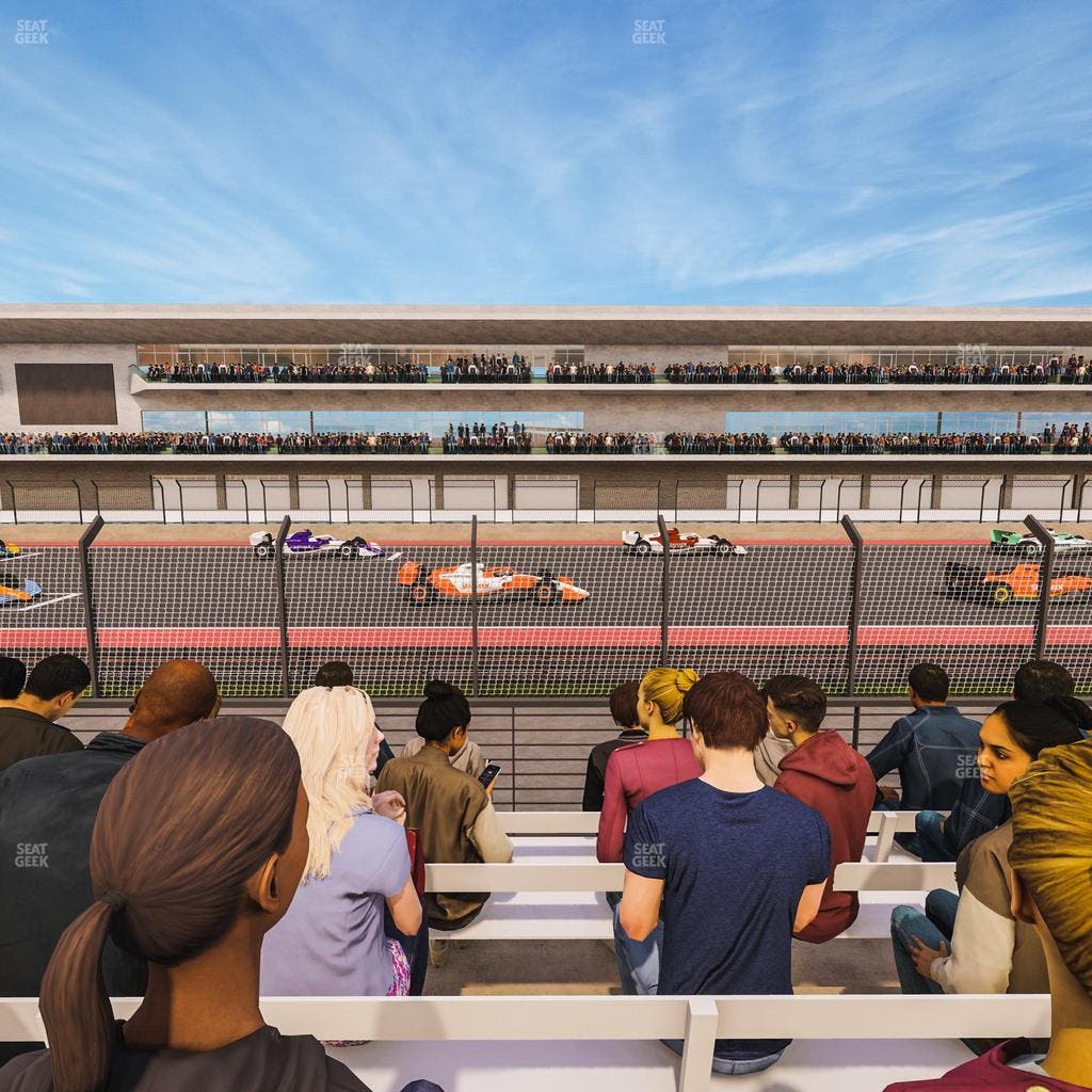 Circuit of The Americas - Section Main Grandstand Trackside East 120 Seat View