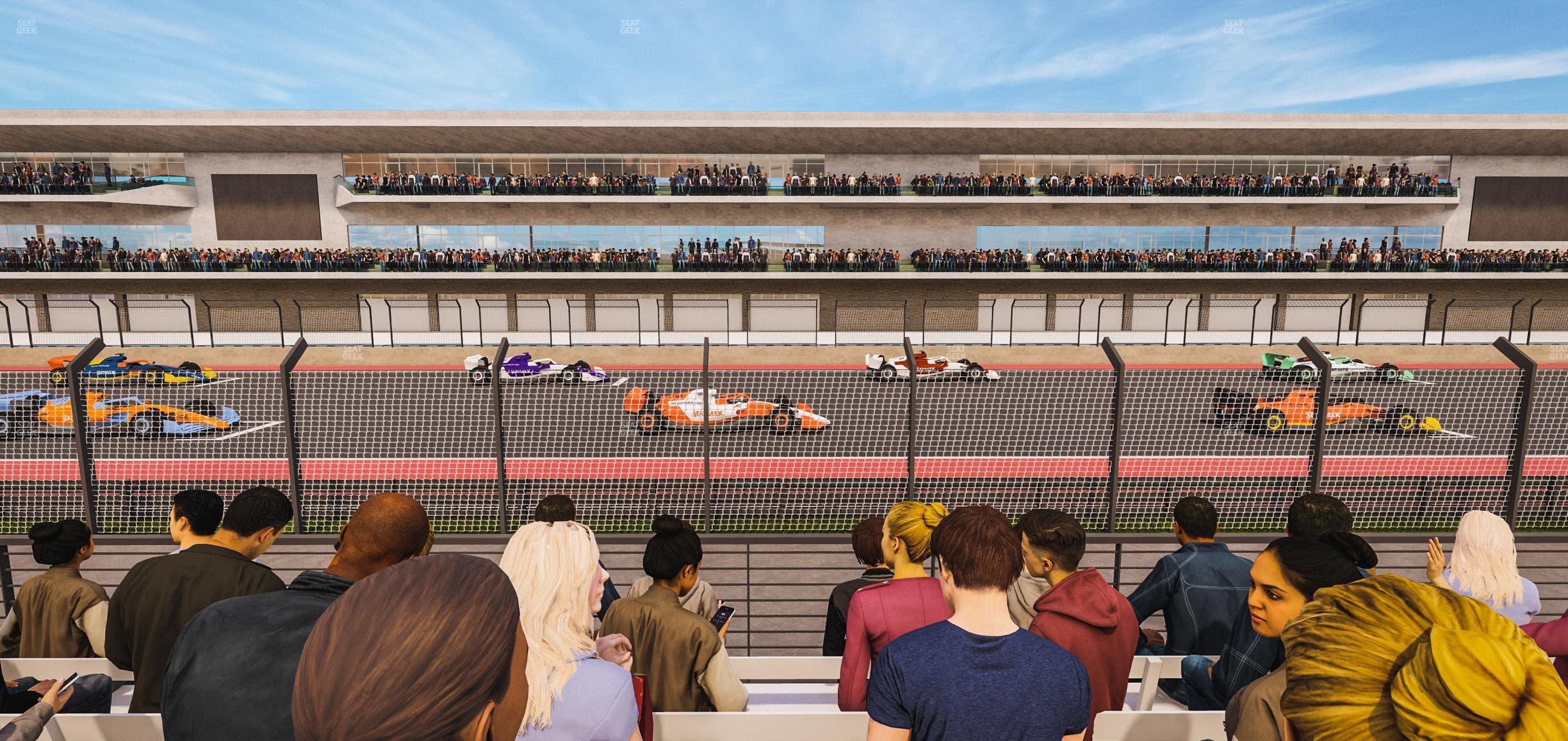 Circuit of The Americas - Section Main Grandstand Trackside East 120 Seat View