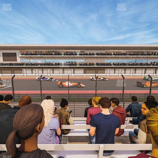Circuit of The Americas - Section Main Grandstand Trackside East 120 Seat View