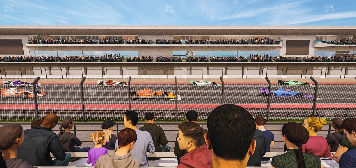 Circuit of The Americas - Section Main Grandstand Trackside East 121 Seat View
