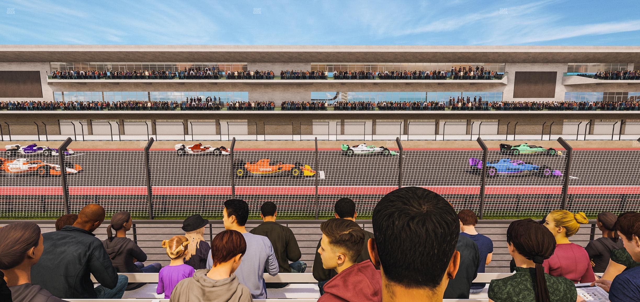 Circuit of The Americas - Section Main Grandstand Trackside East 121 Seat View