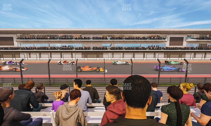 Circuit of The Americas - Section Main Grandstand Trackside East 121 Seat View