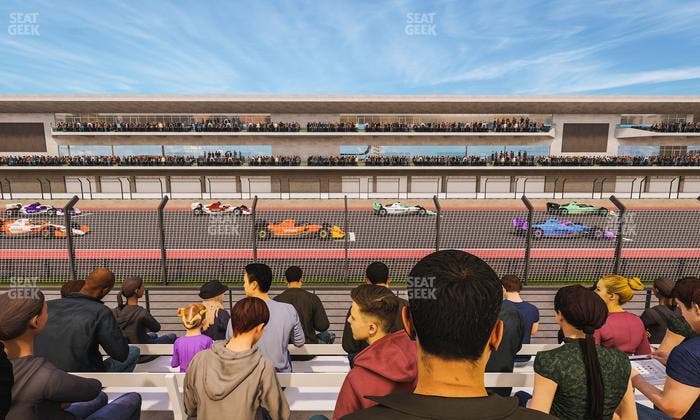 Circuit of The Americas - Section Main Grandstand Trackside East 121 Seat View