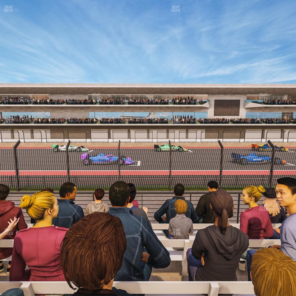 Circuit of The Americas - Section Main Grandstand Trackside East 122 Seat View