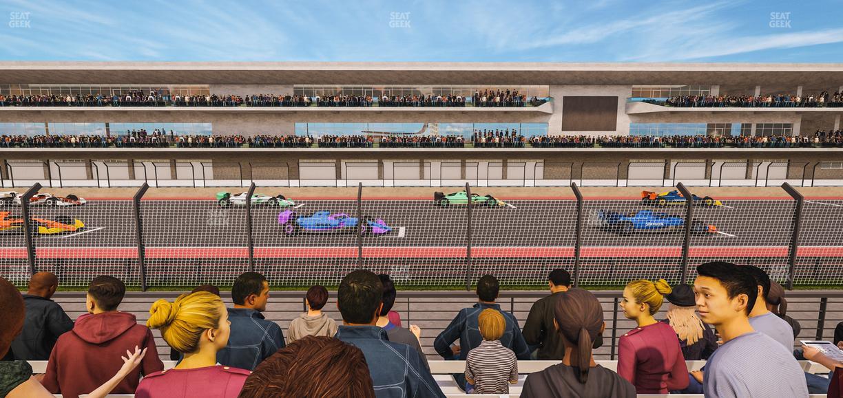Circuit of The Americas - Section Main Grandstand Trackside East 122 Seat View
